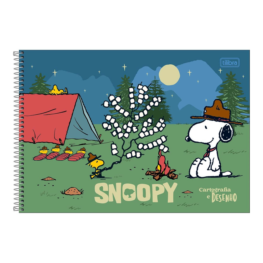 Caderno De Cartografia E Desenho Espiral 80 Folhas Snoopy - Estampas Sortidas Caderno De Cartografia E Desenho Espiral 80 Folhas Snoopy - Estampas Sortidas