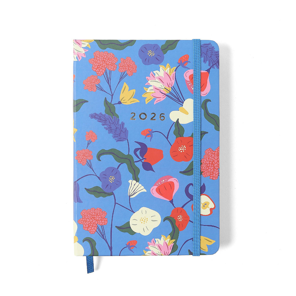 Agenda Planner Diária 2026 - Doce Florada - Azul Agenda Planner Diária 2026 - Doce Florada - Azul