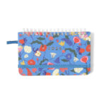 Agenda Planner Espiral Wire-O Semanal - Doce Florada - Azul