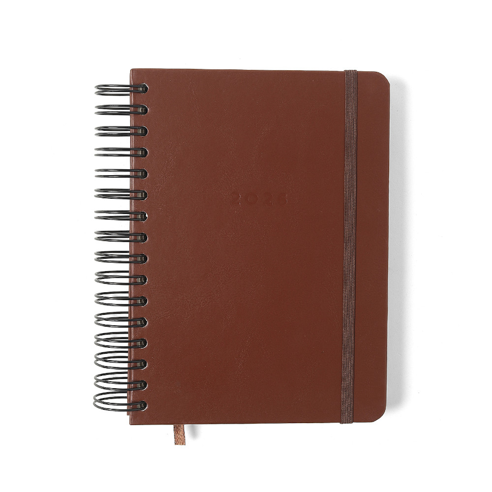 Agenda Planner Espiral Wire-O Diária 2026 - Clássica Café Agenda Planner Espiral Wire-O Diária 2026 - Clássica Café