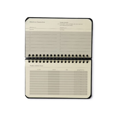 Agenda Planner Espiral Wire-O Semanal 2026 – Libélulas – Off White