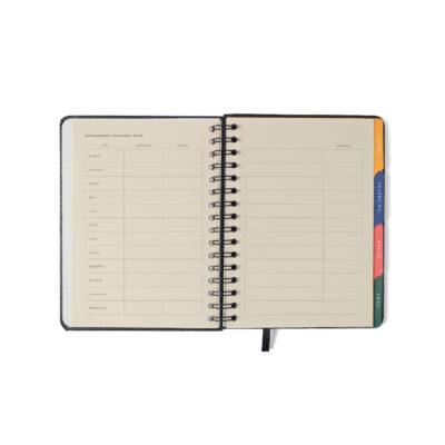 Agenda Planner Semanal 2026 – Clássica – Preta