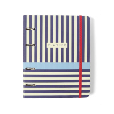 Fichário Agenda Planner Argolado 2026 - Praia Barraca