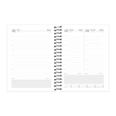 Agenda Espiral Compacta Color 2026 – Cores Sortidas