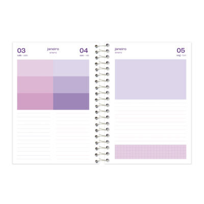 Agenda Espiral Lush 2026 – Estampas Sortidas