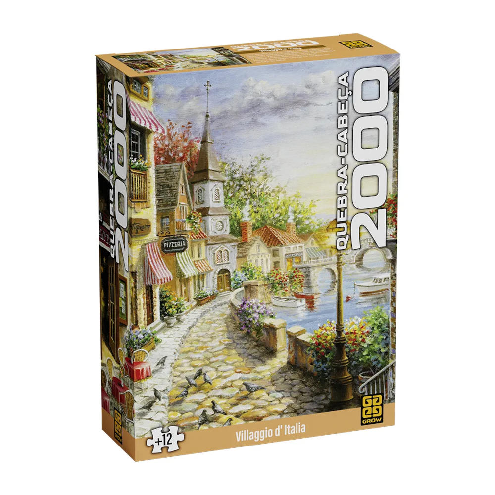 Quebra-Cabeça Com 2000 Peças - Villagio D' Italia Quebra-Cabeça Com 2000 Peças - Villagio D' Italia
