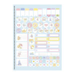 Caderno Espiral Colegial Médio Capa Dura 80 Folhas Ursinhos Carinhosos - Estampas Sortidas