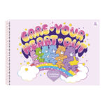 Caderno De Desenho E Cartografia Espiral 60 Folhas Ursinhos Carinhosos - Estampas Sortidas Caderno De Desenho E Cartografia Espiral 60 Folhas Ursinhos Carinhosos - Estampas Sortidas