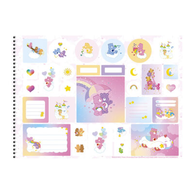 Caderno De Desenho E Cartografia Espiral 60 Folhas Ursinhos Carinhosos – Estampas Sortidas