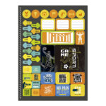 Caderno Espiral Universitário Grande Capa Dura 160 Folhas 10 Matérias Be Strong - Estampas Sortidas Caderno Espiral Universitário Grande Capa Dura 160 Folhas 10 Matérias Be Strong - Estampas Sortidas