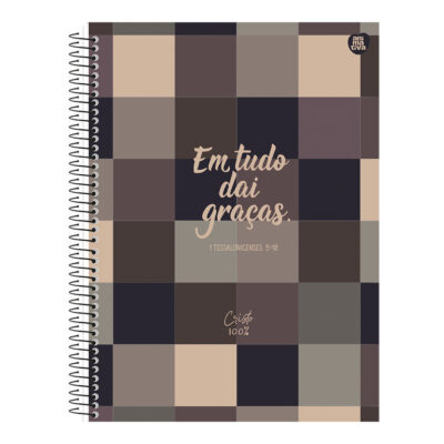 Caderno Espiral Universitário Grande Capa Dura 160 Folhas 10 Matérias Cristo 100% - Estampas Sortida Caderno Espiral Universitário Grande Capa Dura 160 Folhas 10 Matérias Cristo 100% - Estampas Sortida