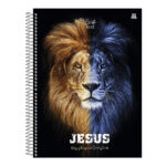 Caderno Espiral Universitário Grande Capa Dura 160 Folhas 10 Matérias Cristo 100% - Estampas Sortida Caderno Espiral Universitário Grande Capa Dura 160 Folhas 10 Matérias Cristo 100% - Estampas Sortida