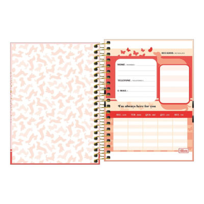 Caderneta Espiral Capa Dura 80 Folhas Brownie – Estampas Sortidas