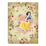 Caderno Brochura Costurado Sem Mola Colegial Médio Capa Dura 80 Folhas Branca De Neve - Estampas Sor