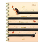 Caderno Espiral Colegial Médio Capa Dura 60 Folhas Brownie - Estampas Sortidas Caderno Espiral Colegial Médio Capa Dura 60 Folhas Brownie - Estampas Sortidas