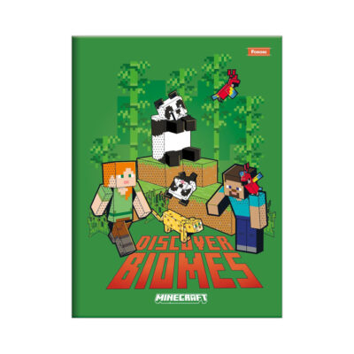 Caderno 1/4 Pequeno Brochura Costurado Sem Mola Capa Dura 48 Folhas Minecraft - Estampas Sortidas Caderno 1/4 Pequeno Brochura Costurado Sem Mola Capa Dura 48 Folhas Minecraft - Estampas Sortidas