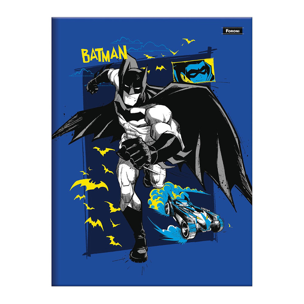Caderno 1/4 Pequeno Brochura Costurado Sem Mola Capa Dura 48 Folhas Batman - Estampas Sortidas Caderno 1/4 Pequeno Brochura Costurado Sem Mola Capa Dura 48 Folhas Batman - Estampas Sortidas
