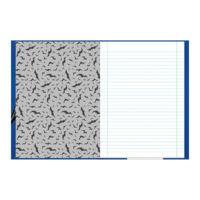 Caderno 1/4 Pequeno Brochura Costurado Sem Mola Capa Dura 48 Folhas Batman – Estampas Sortidas