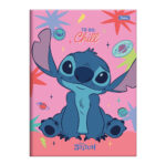 Caderno 1/4 Pequeno Brochura Costurado Sem Mola Capa Dura 48 Folhas Stitch - Estampas Sortidas