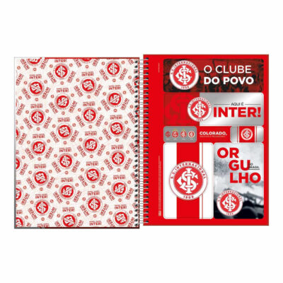 Caderno Espiral Universitário Grande Capa Dura 160 Folhas 10 Matérias Inter – Estampas Sortidas