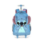 Mochila Com Rodinhas Stitch Plush - Azul Mochila Com Rodinhas Stitch Plush - Azul