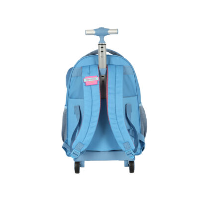 Mochila Com Rodinhas Stitch Plush – Azul