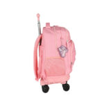 Mochila Com Rodinhas Stitch - Rosa