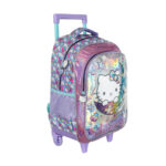 Mochila Com Rodinhas Hello Kitty - Lilás