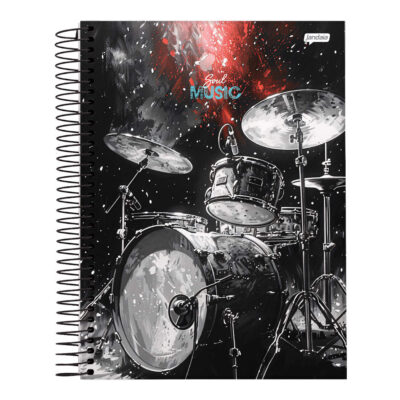 Caderno Espiral Universitário Grande Capa Dura 80 Folhas Soul Music - Estampas Sortidas Caderno Espiral Universitário Grande Capa Dura 80 Folhas Soul Music - Estampas Sortidas