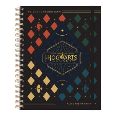 Caderno Espiral Universitário Grande Capa Dura Com 80 Folhas - Garra Neo Howarts Legacy Caderno Espiral Universitário Grande Capa Dura Com 80 Folhas - Garra Neo Howarts Legacy