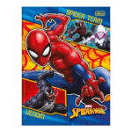 Caderno Brochura Costurado Sem Mola Universitário Grande Capa Dura 80 Folhas Spider-Man - Estampas S