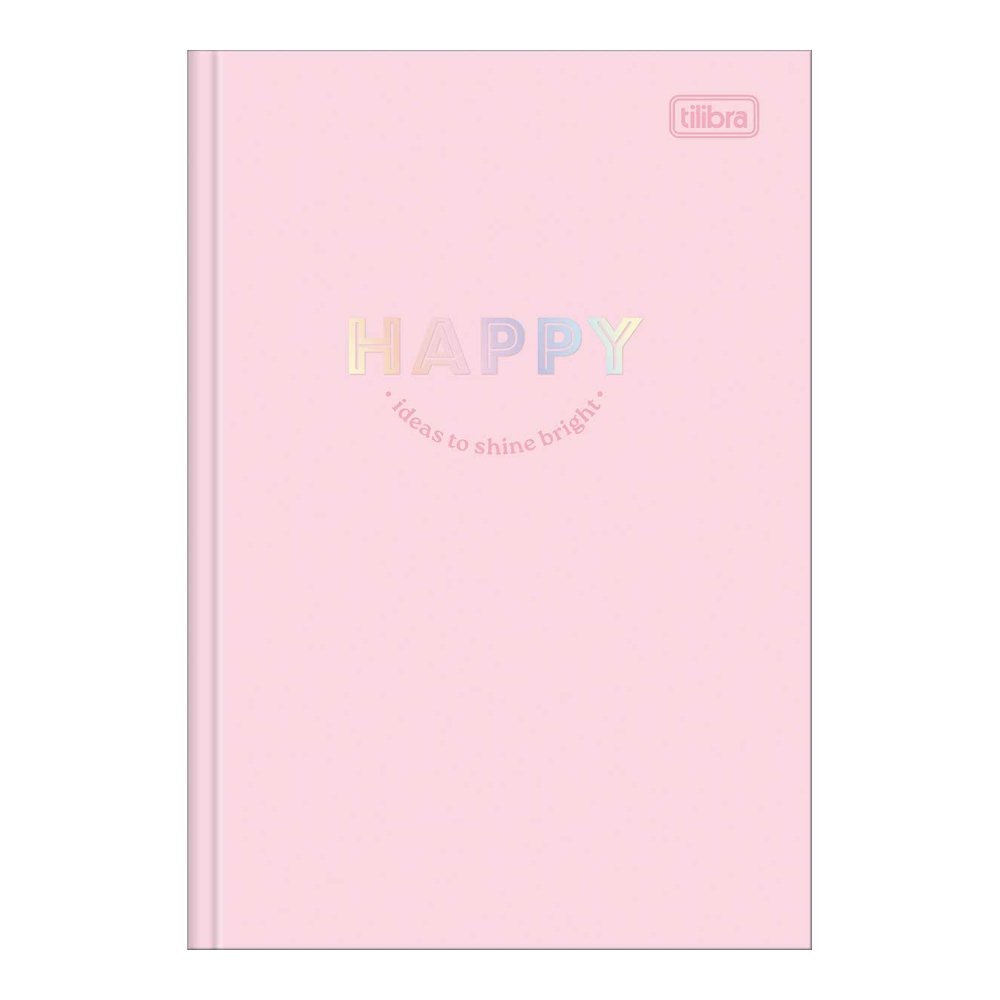 Caderno 1/4 Pequeno Brochura Costurado Sem Mola Capa Dura 80 Folhas Happy - Cores Sortidas Caderno 1/4 Pequeno Brochura Costurado Sem Mola Capa Dura 80 Folhas Happy - Cores Sortidas