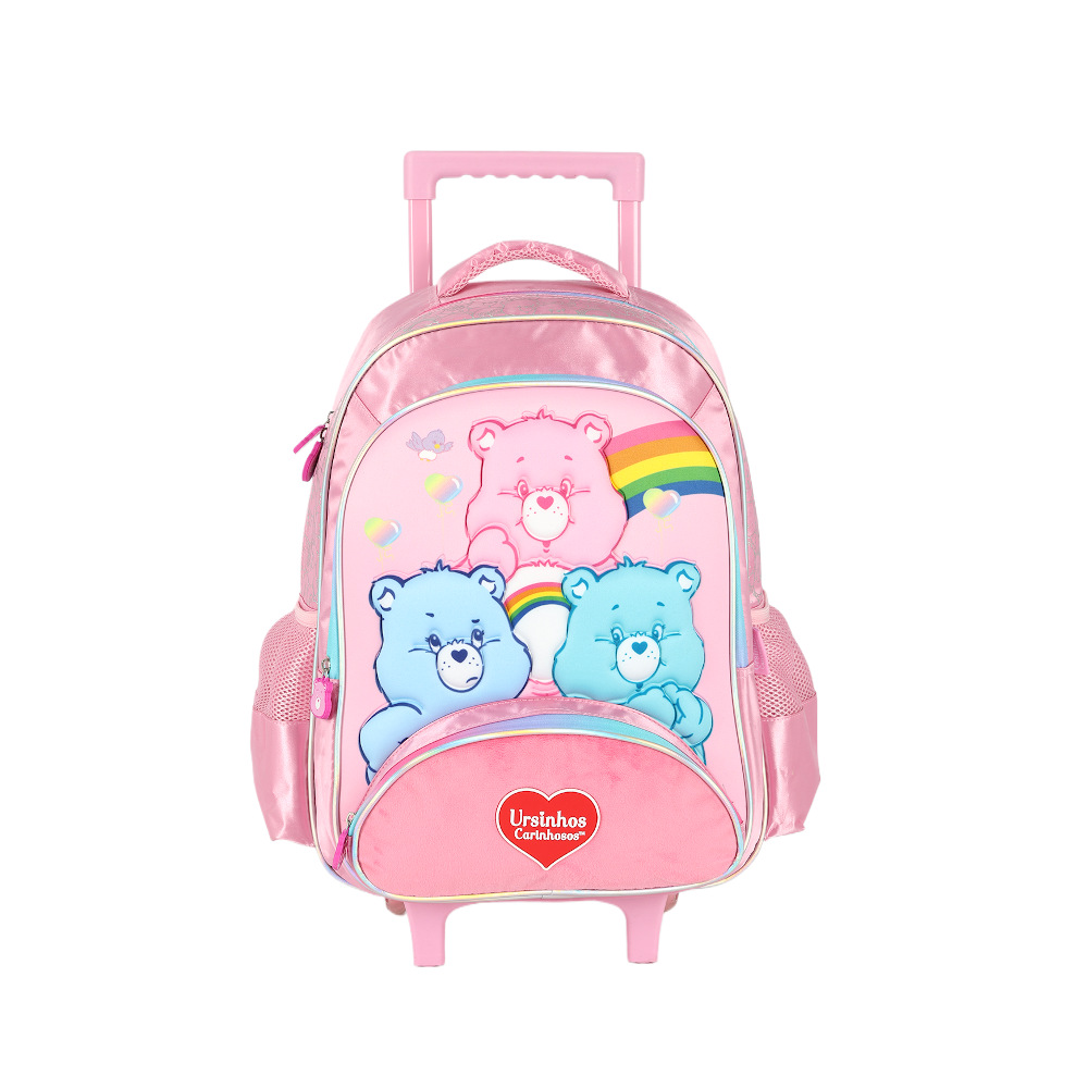 Mochilete Com Rodinhas Ursinhos Carinhosos - Rosa Mochilete Com Rodinhas Ursinhos Carinhosos - Rosa