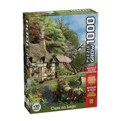 Quebra-Cabeça Com 1000 Peças - Casa No Lago