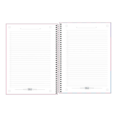 Caderno Espiral Universitário Grande Capa Dura 80 Folhas Happy – Cores Sortidas