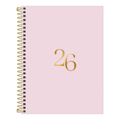 Agenda Espiral M7 Vanilla 2026 - Cores Sortidas