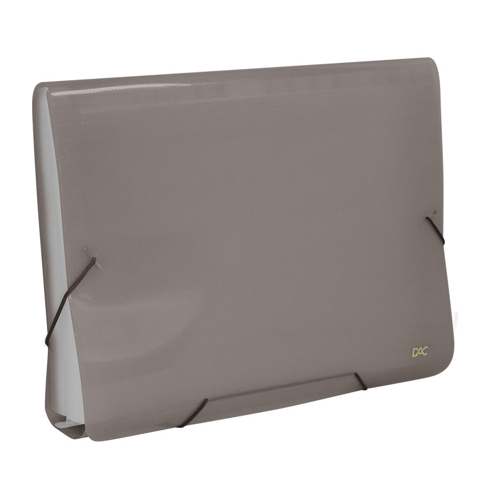 Pasta Sanfonada A4 Com 31 Divisórias - Fumê Pasta Sanfonada A4 Com 31 Divisórias - Fumê