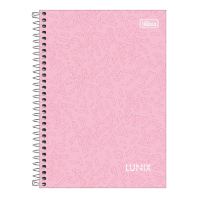 Caderno 1/4 Pequeno Espiral Capa Dura 80 Folhas Lunix - Cores Sortidas