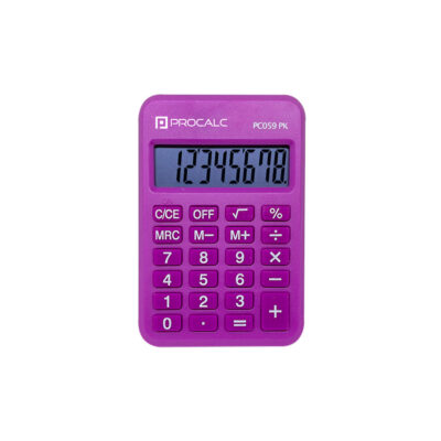 Calculadora Procalc Pessoal 8 Digitos - Pink