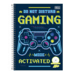 Caderno Espiral Universitário Grande Capa Dura 96 Folhas Quadriculado 7x7mm D+ : Estampas Sortidas