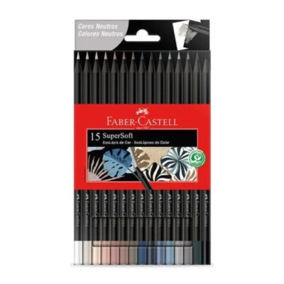 Lápis De Cor Ecolapis Com 15 Cores Neutras