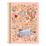 Caderno 1/4 Pequeno Espiral Capa Dura 80 Folhas Pooh - Estampas Sortidas Caderno 1/4 Pequeno Espiral Capa Dura 80 Folhas Pooh - Estampas Sortidas