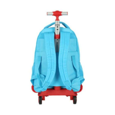Mochila Com Rodinhas Snoopy – Vermelho/Azul
