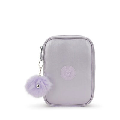 Estojo Box Kipling 100 Pens - Lilac Metálico Bts