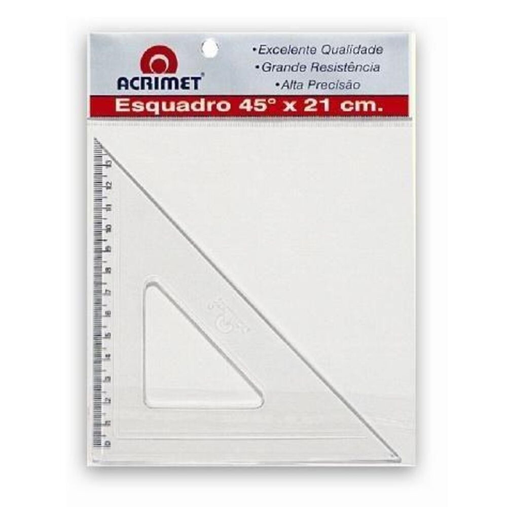 Esquadro 45 Graus 21cm Esquadro 45 Graus 21cm