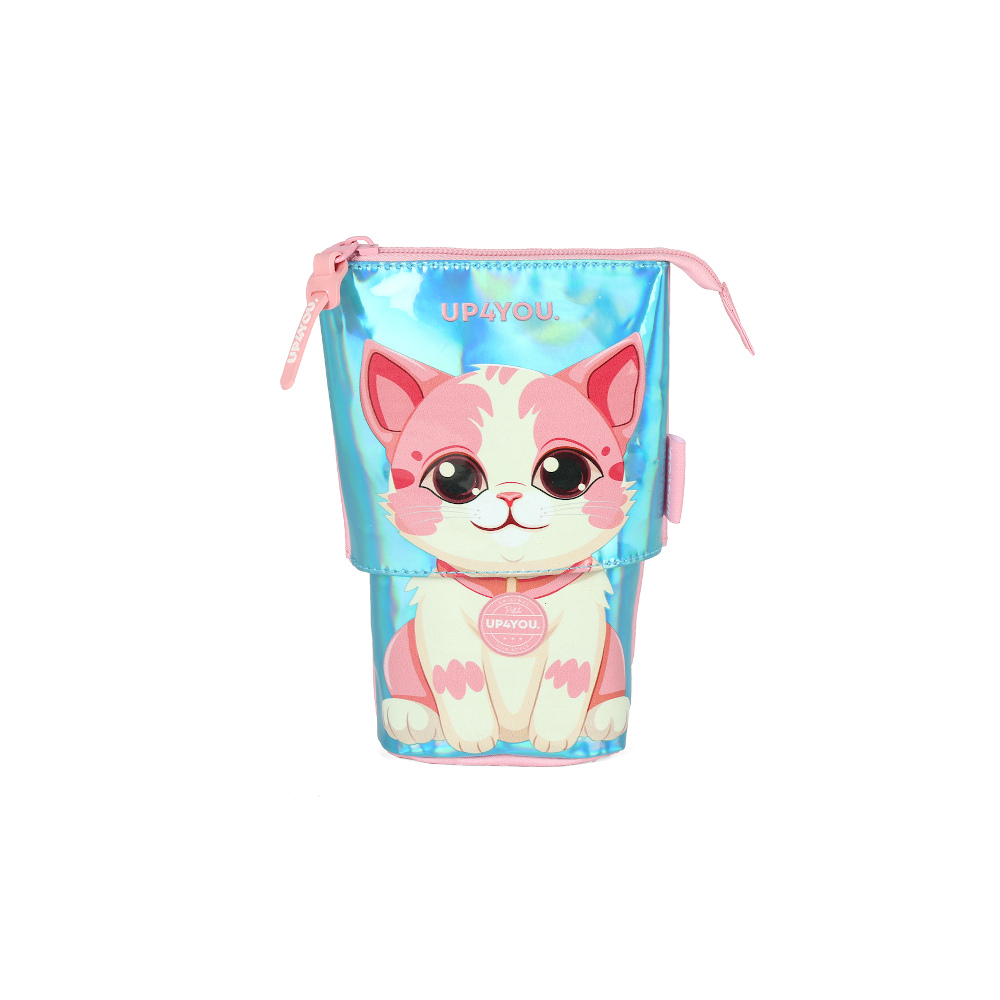 Estojo Simples Gatinho - Salmão Estojo Simples Gatinho - Salmão