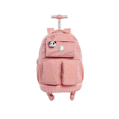 Mochila Com Rodinhas Trendy - Rose