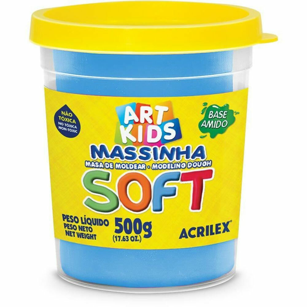 Massa De Modelar Soft 500g - azul Massa De Modelar Soft 500g - azul