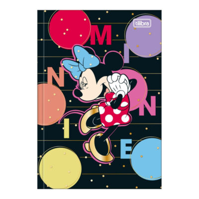 Caderno 1/4 Pequeno Brochura Costurado Sem Mola 48 Folhas Minnie Top - Estampas Sortidas
