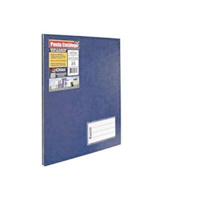 Pasta Catalogo Oficio 25 Folhas - Azul